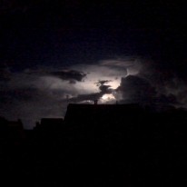 Orage Valras vu de Sigean du 4 juillet 2018 Orage Valras du 4 juillet 2018