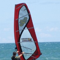 Windsurf Ã Port la Nouvelle plage de la vieille nouvelle 2 aout 2009 - Photos par Laurent C pour le site http://glisse.funboard.free.fr